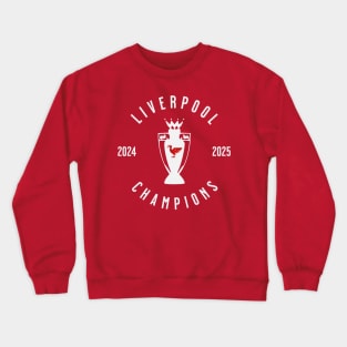 Liverpool Champions 25 white 3 Crewneck Sweatshirt